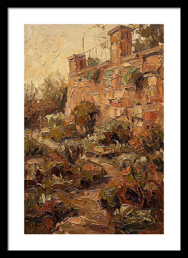 Stone Terrace Overlooking Garden