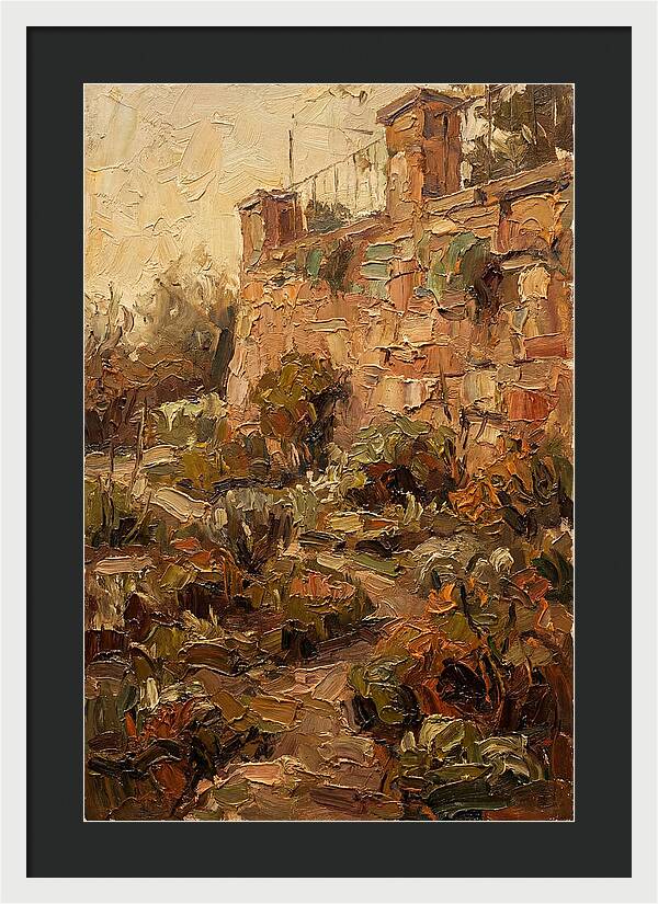 Stone Terrace Overlooking Garden
