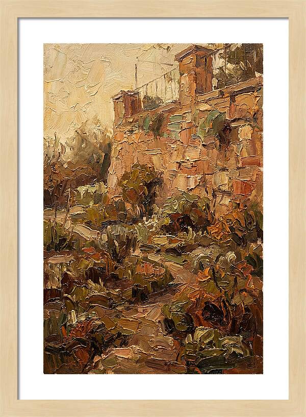 Stone Terrace Overlooking Garden