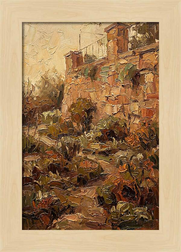 Stone Terrace Overlooking Garden