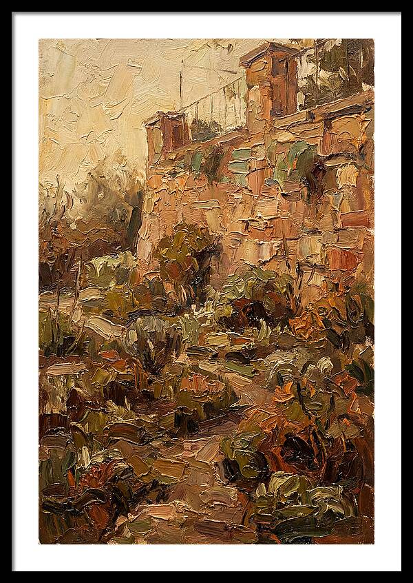 Stone Terrace Overlooking Garden