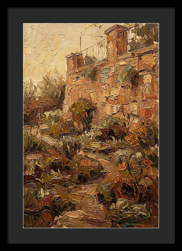 Stone Terrace Overlooking Garden
