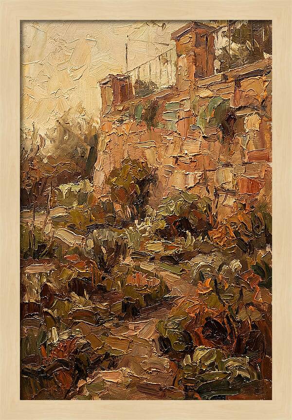 Stone Terrace Overlooking Garden