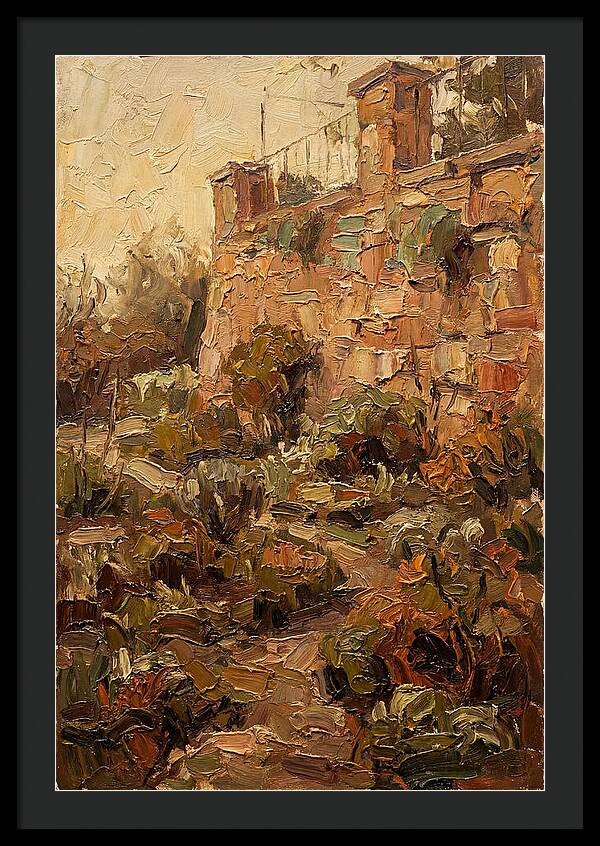 Stone Terrace Overlooking Garden