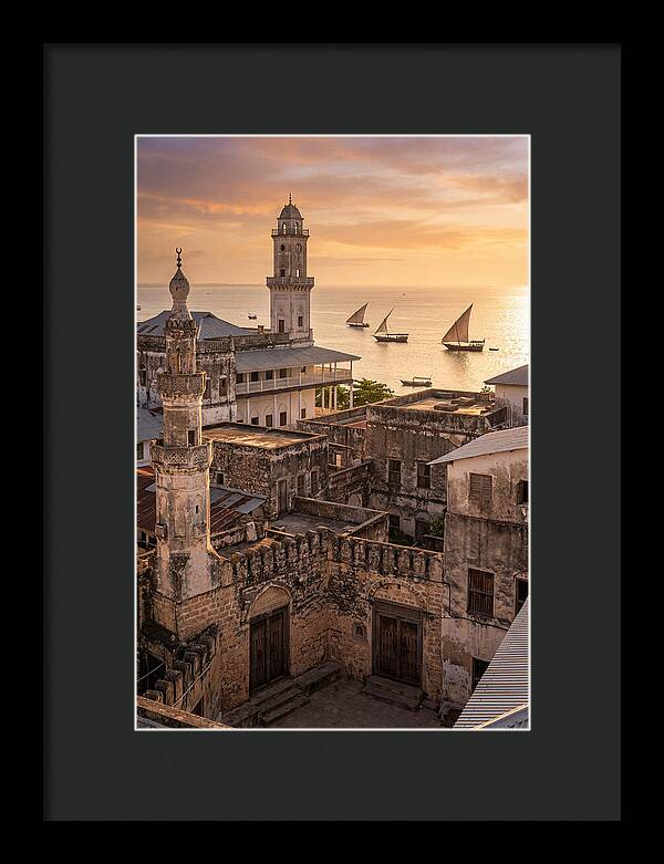 Stone Town Rooftops At Golden Hour