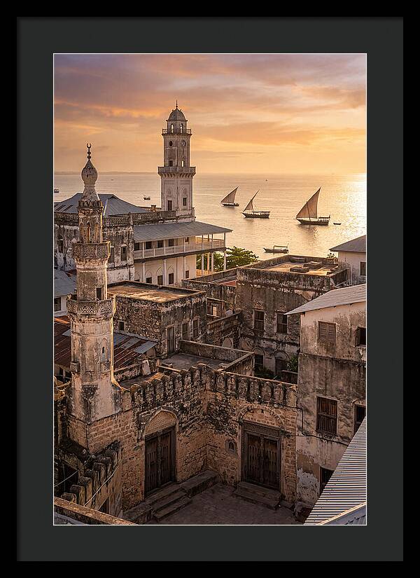 Stone Town Rooftops At Golden Hour