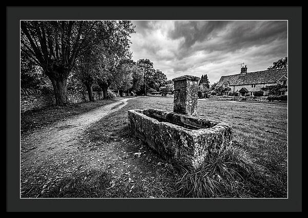 Stone Trough In Serene Village