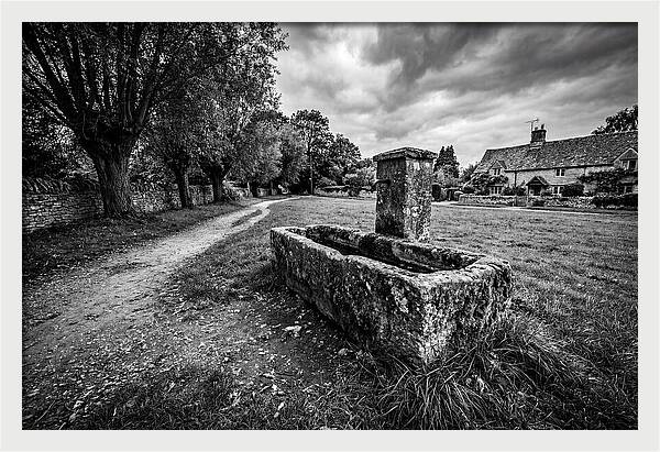 Stone Trough In Serene Village