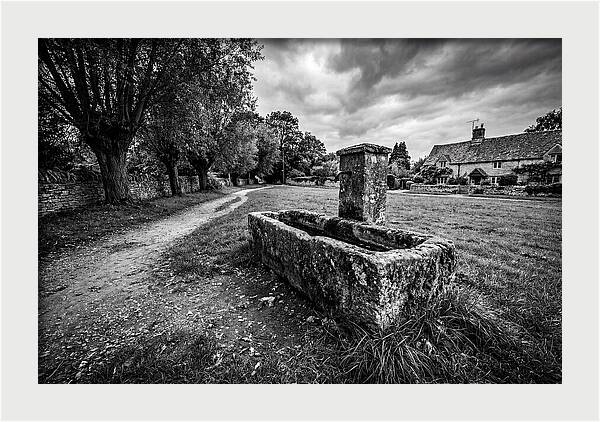Stone Trough In Serene Village