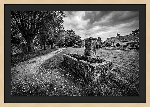 Stone Trough In Serene Village