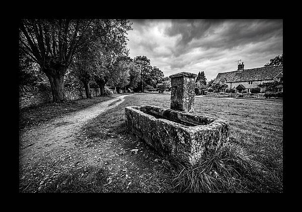 Stone Trough In Serene Village