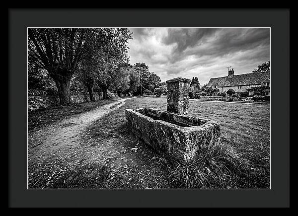 Stone Trough In Serene Village