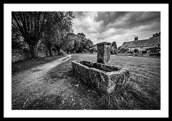 Stone Trough In Serene Village