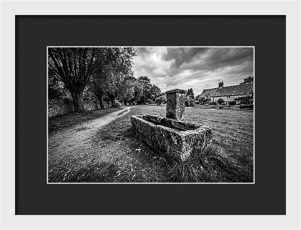 Stone Trough In Serene Village