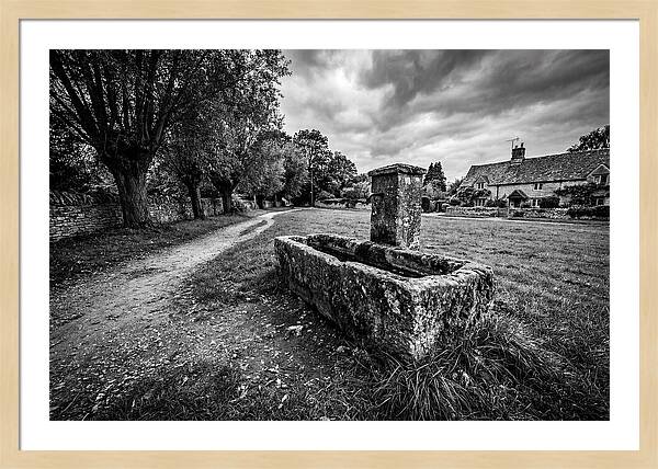 Stone Trough In Serene Village