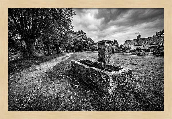 Stone Trough In Serene Village