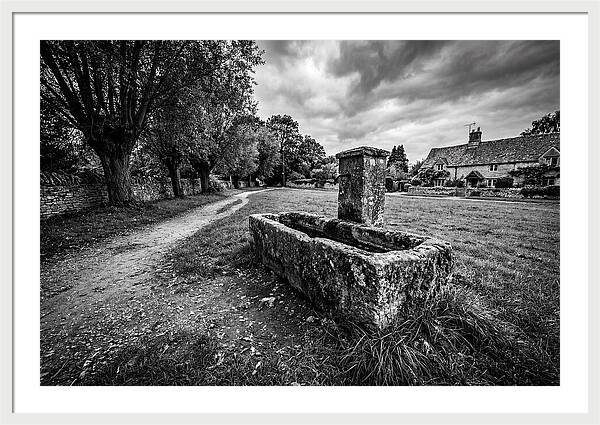 Stone Trough In Serene Village