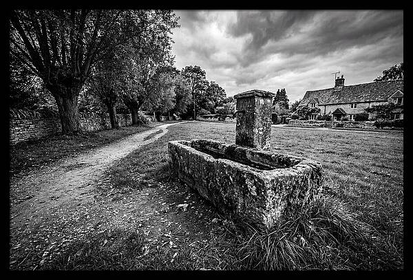 Stone Trough In Serene Village
