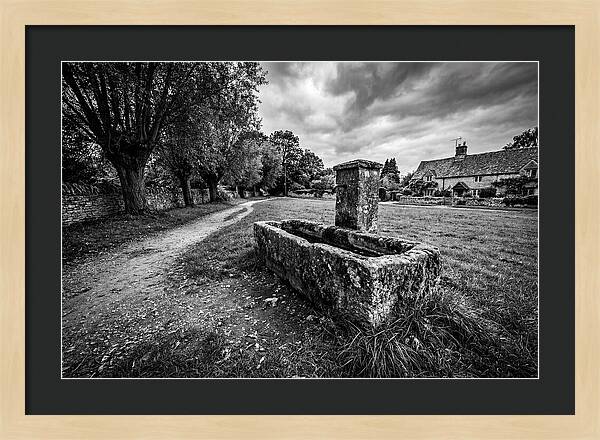 Stone Trough In Serene Village