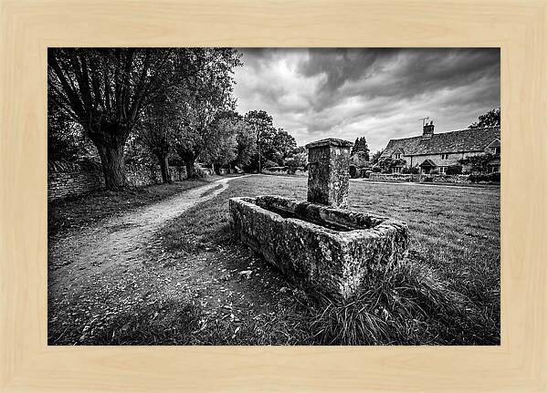 Stone Trough In Serene Village