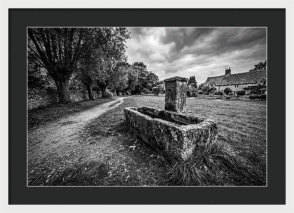 Stone Trough In Serene Village