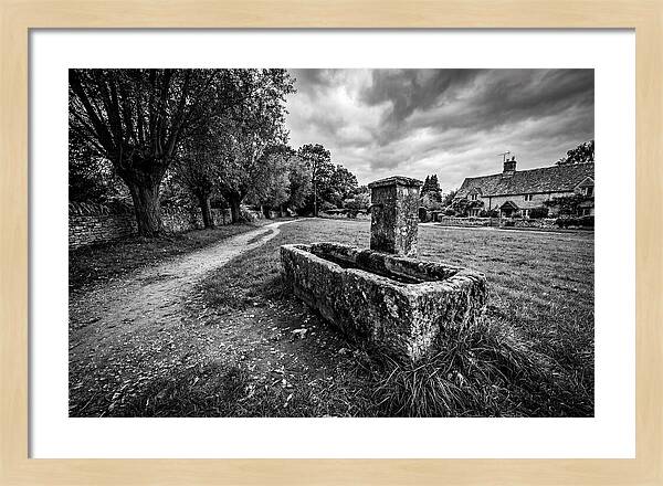 Stone Trough In Serene Village