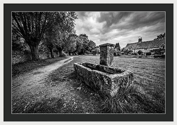 Stone Trough In Serene Village