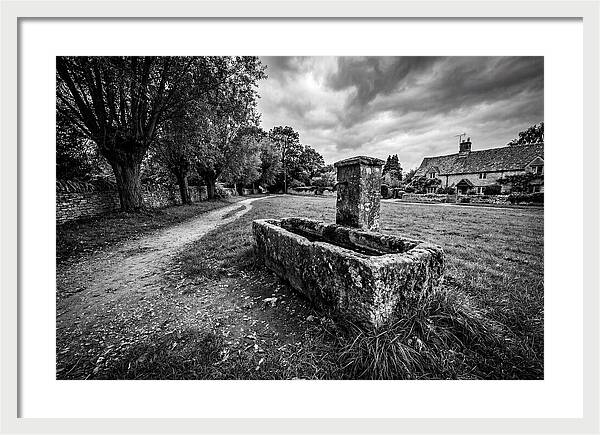 Stone Trough In Serene Village
