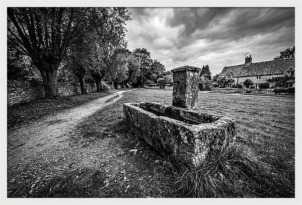 Stone Trough In Serene Village