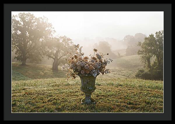 Stone Urn Overflowing With Flowers