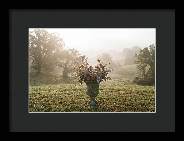 Stone Urn Overflowing With Flowers