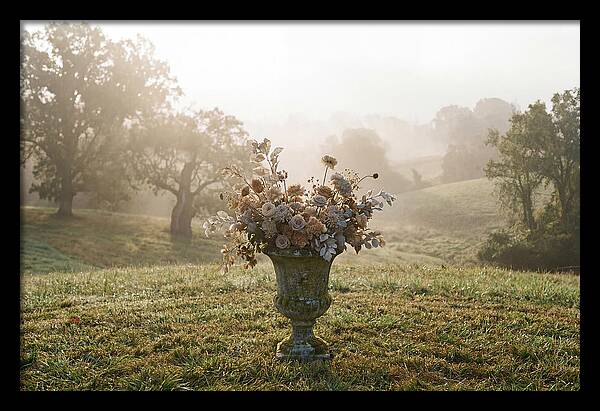 Stone Urn Overflowing With Flowers