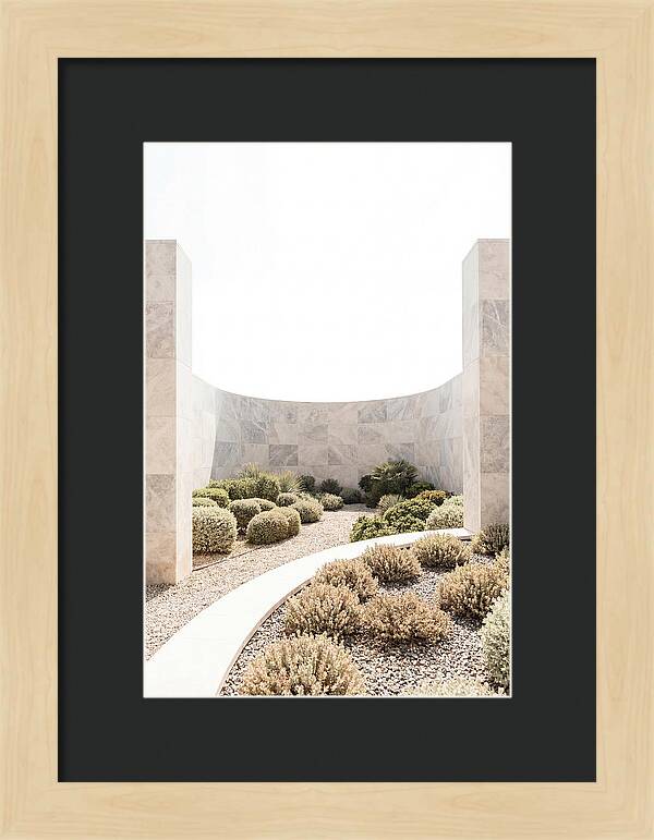 Stone Wall Creating Garden Room