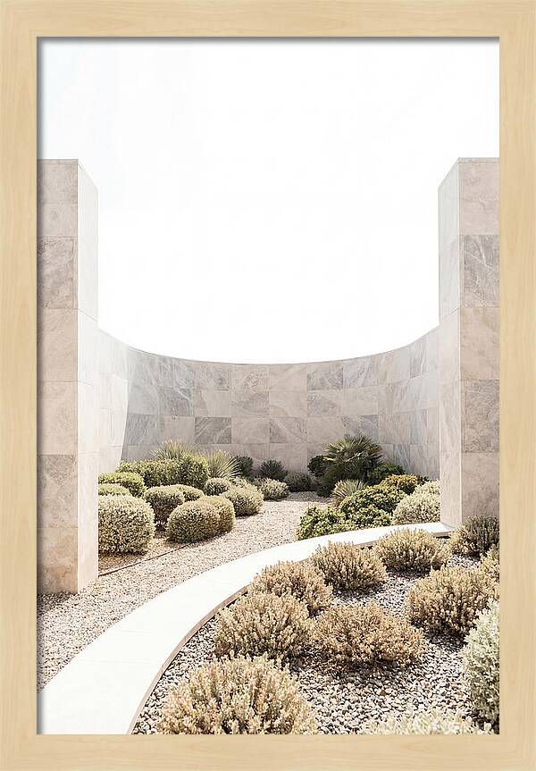 Stone Wall Creating Garden Room