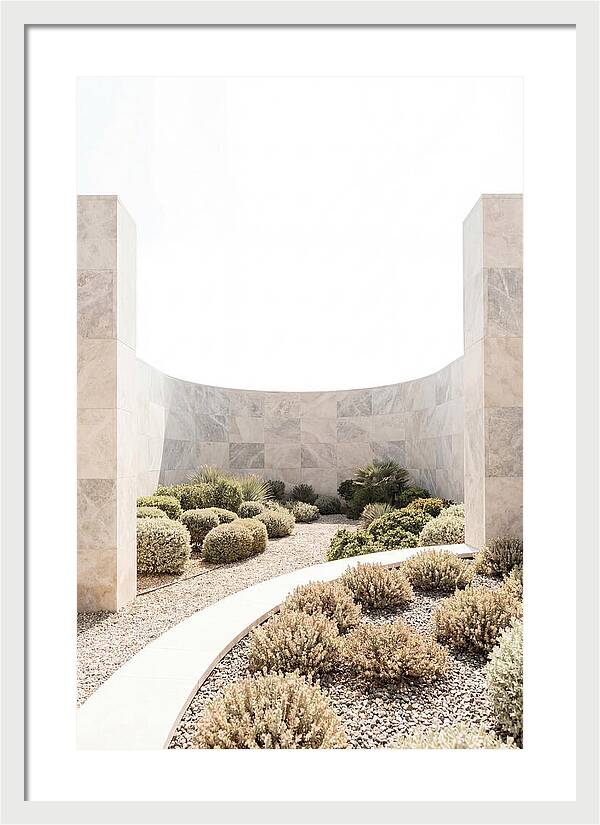Stone Wall Creating Garden Room