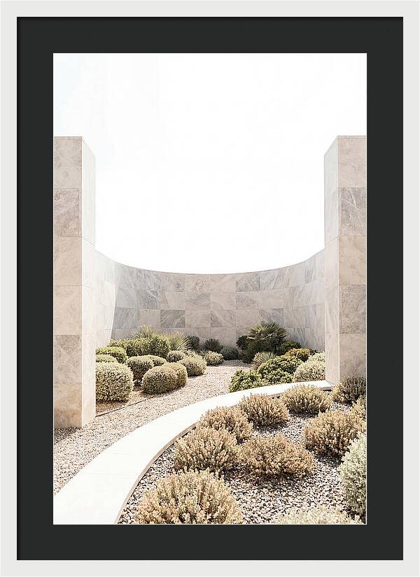 Stone Wall Creating Garden Room