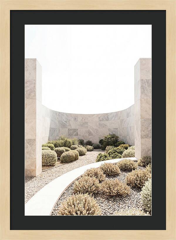 Stone Wall Creating Garden Room