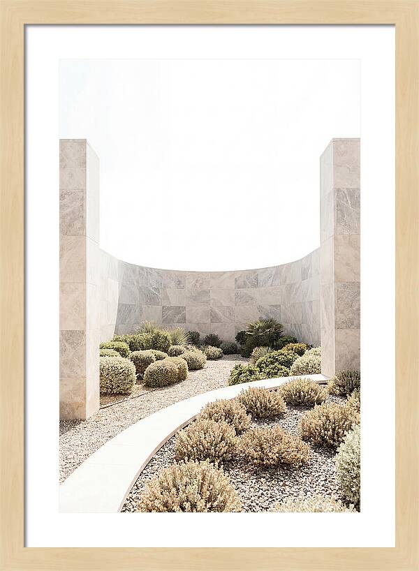 Stone Wall Creating Garden Room