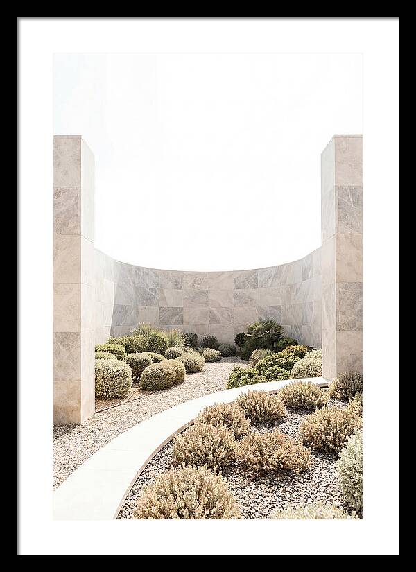Stone Wall Creating Garden Room