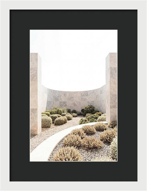 Stone Wall Creating Garden Room