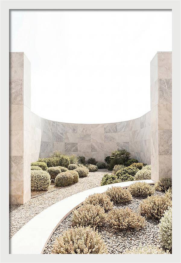 Stone Wall Creating Garden Room