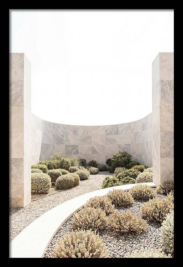 Stone Wall Creating Garden Room