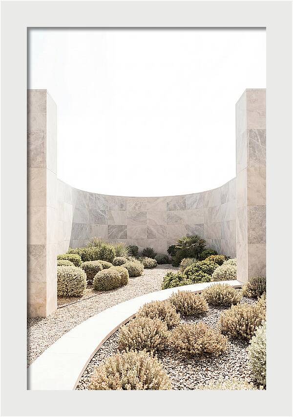 Stone Wall Creating Garden Room