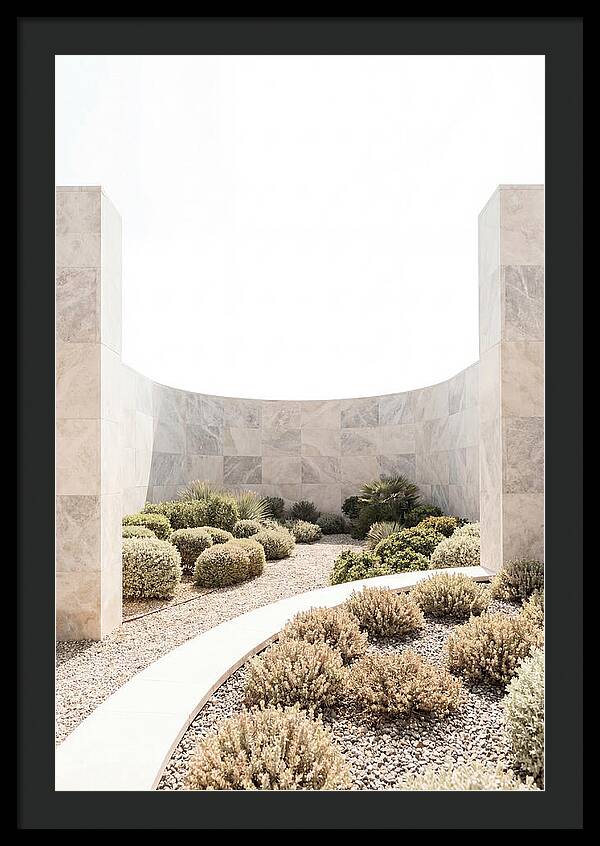 Stone Wall Creating Garden Room