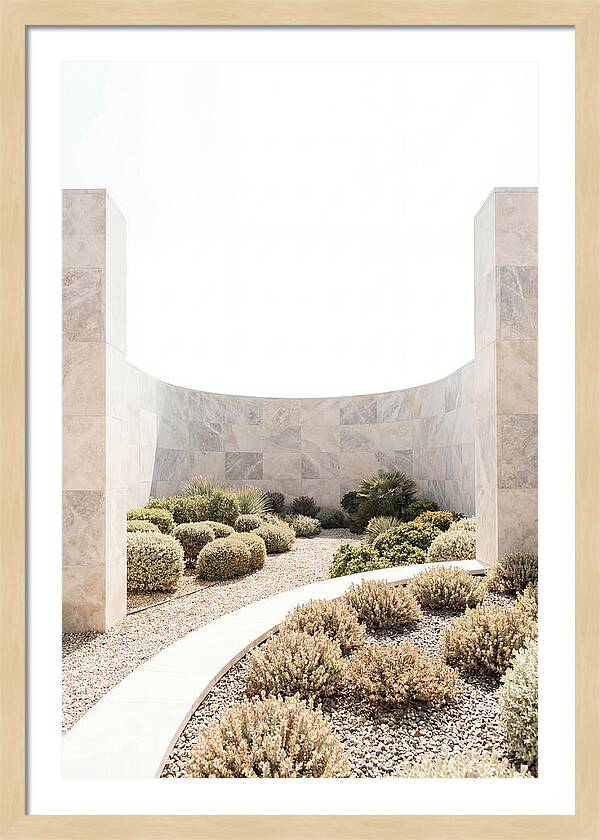 Stone Wall Creating Garden Room