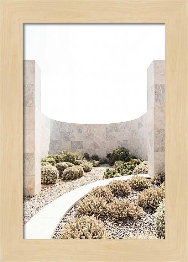 Stone Wall Creating Garden Room