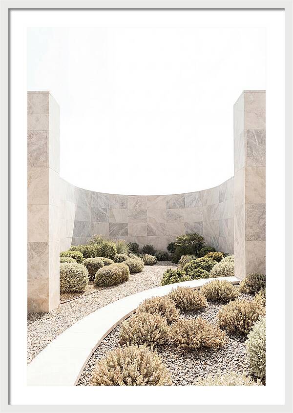 Stone Wall Creating Garden Room