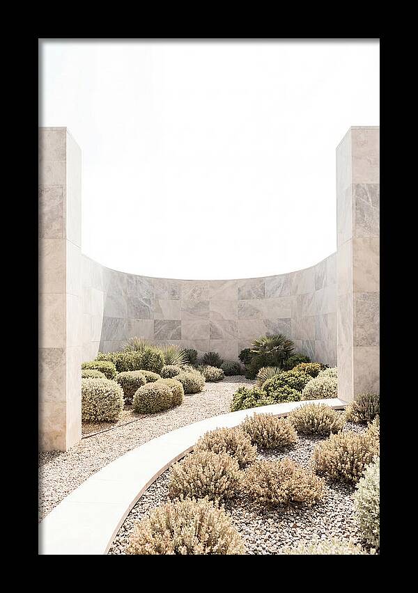 Stone Wall Creating Garden Room