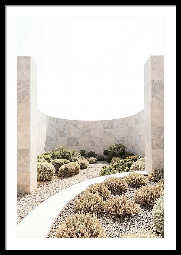 Stone Wall Creating Garden Room
