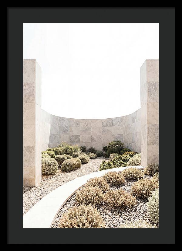 Stone Wall Creating Garden Room